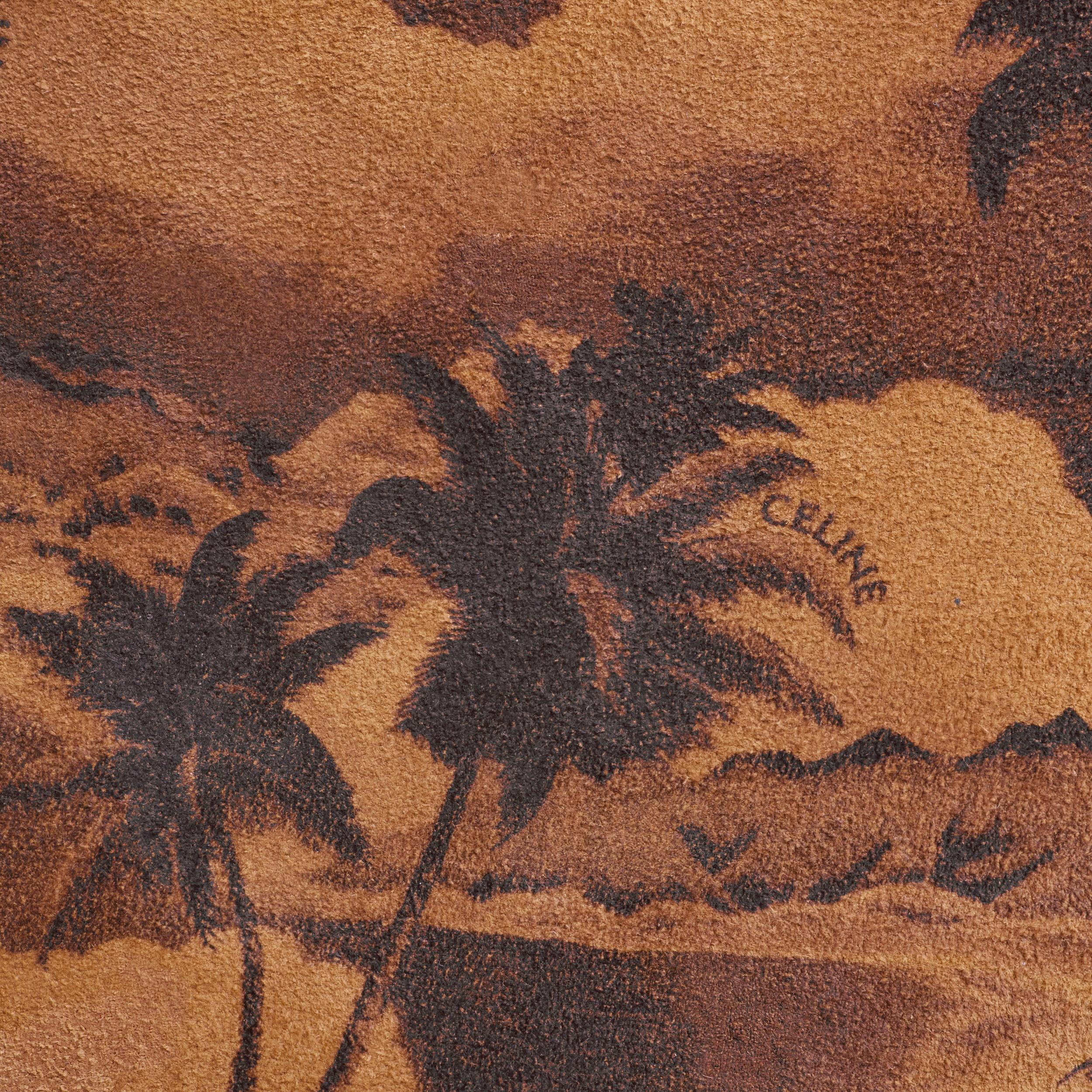 BUCKET IN SHEARLING PALM TREES PRINT Product Image