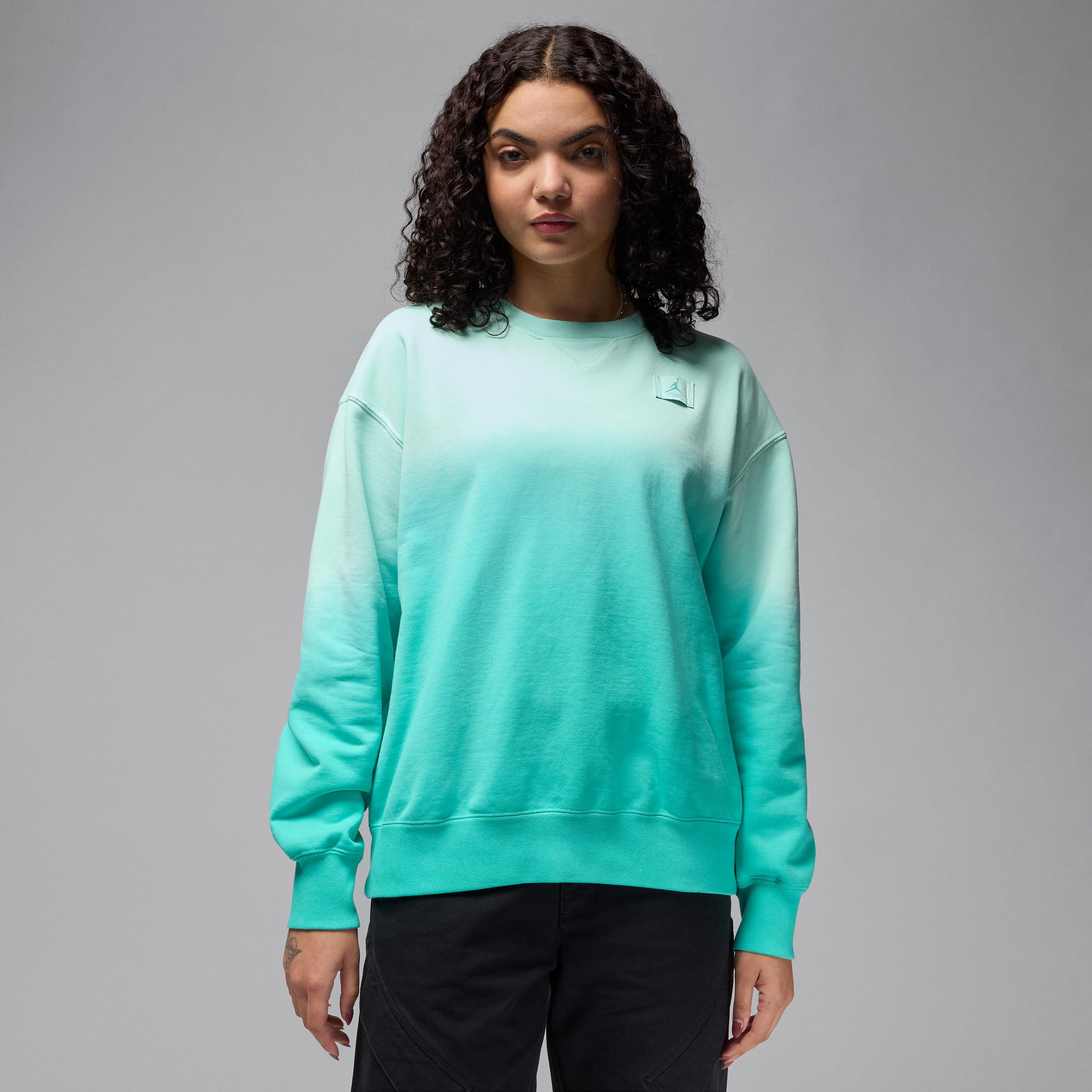 Women's Jordan Flight Fleece French Terry Crew-Neck Sweatshirt Product Image