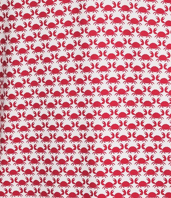 Roundtree & Yorke Performance Crab Print Short Sleeve Polo Shirt Product Image