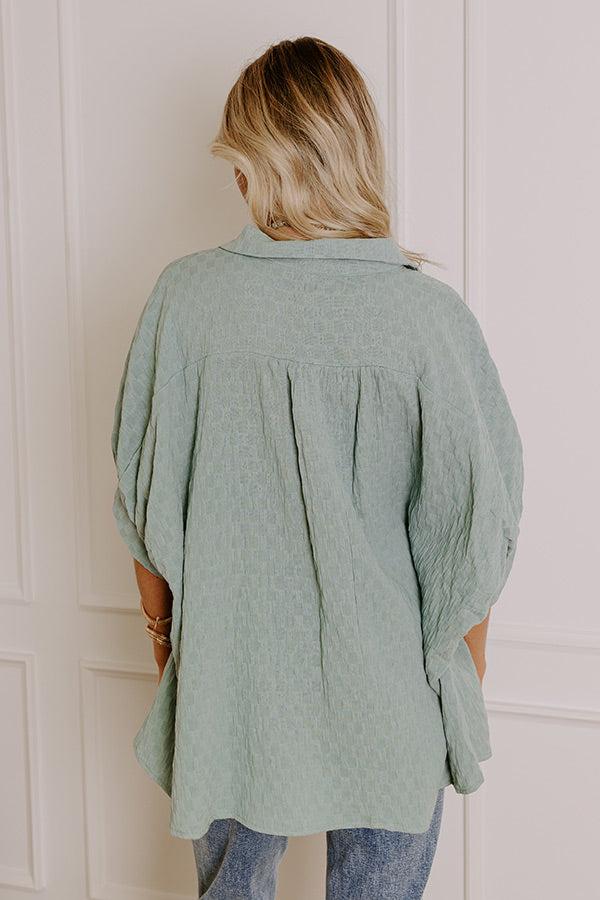 Fit Check Oversized Button Up in Blue Product Image