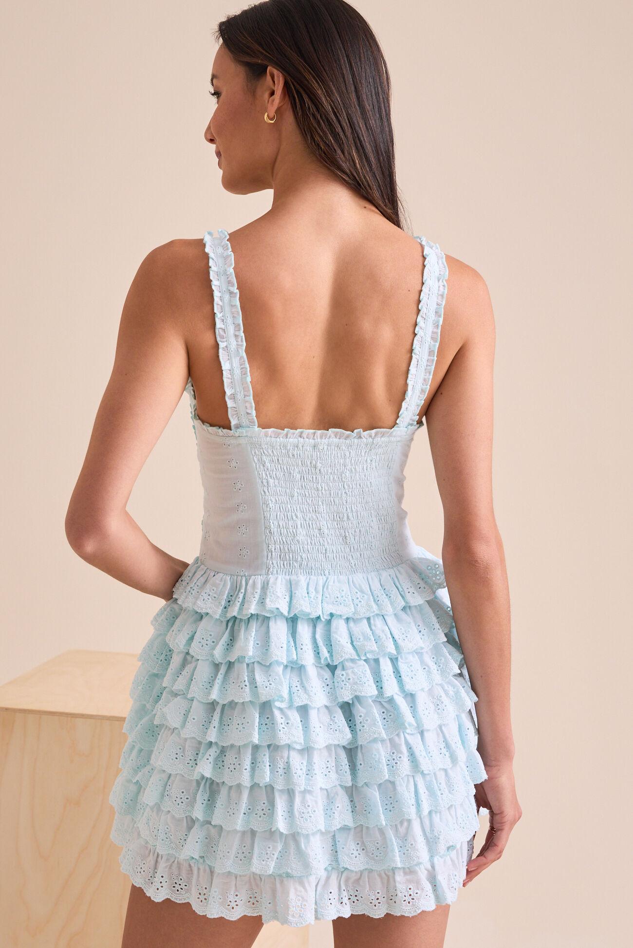Ariel Ruffle Mini Dress Product Image