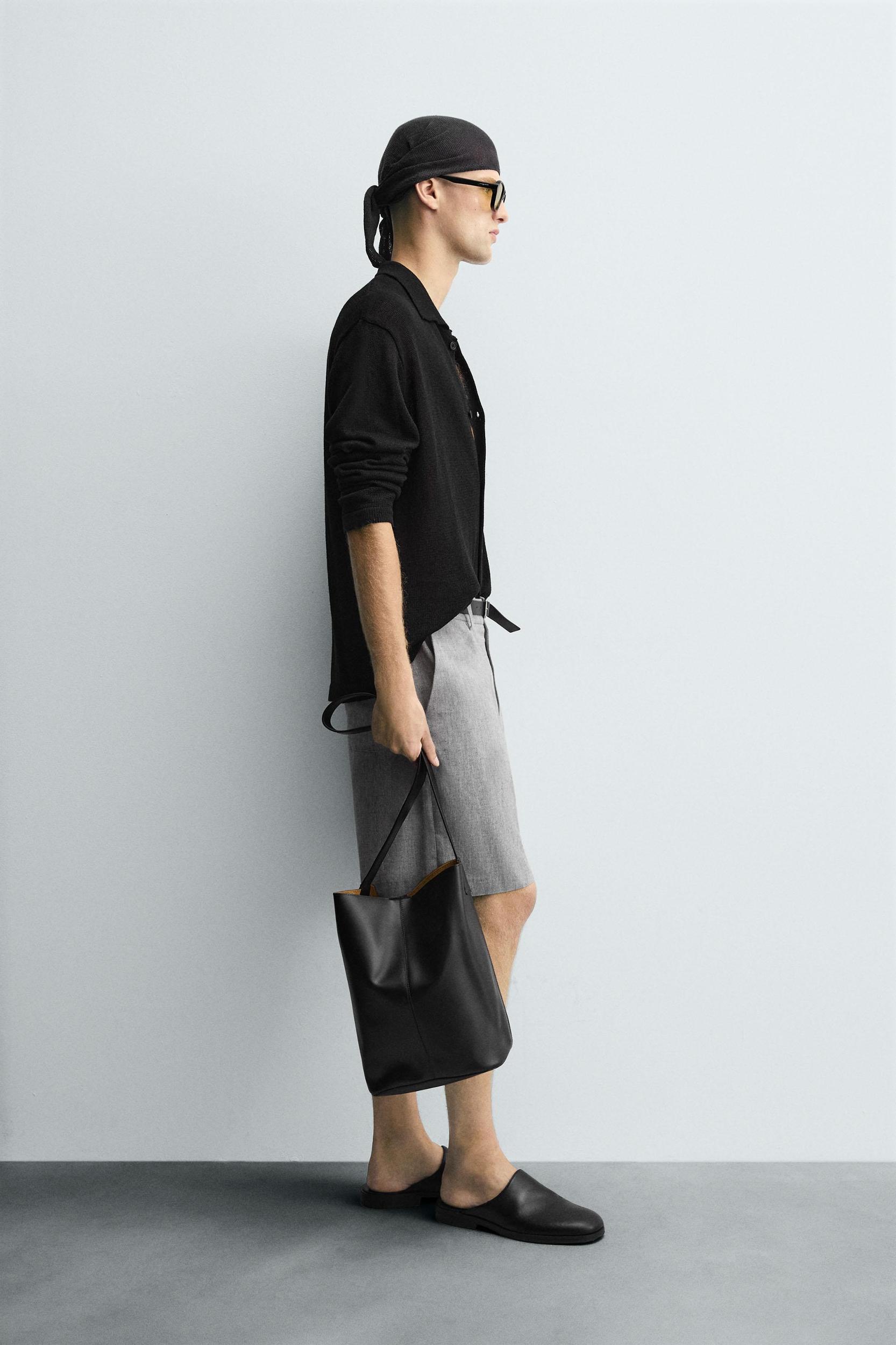 RELAXED FIT KNIT OVERSHIRT Product Image