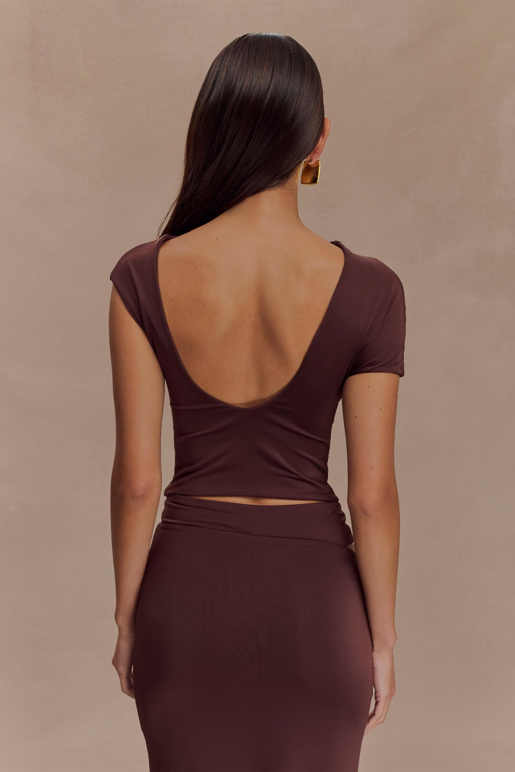 Haven Slinky Twist Top - Chocolate Product Image