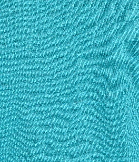 Eileen Fisher Organic Linen Jersey Knit Crew Neck Long Sleeve Tee Product Image