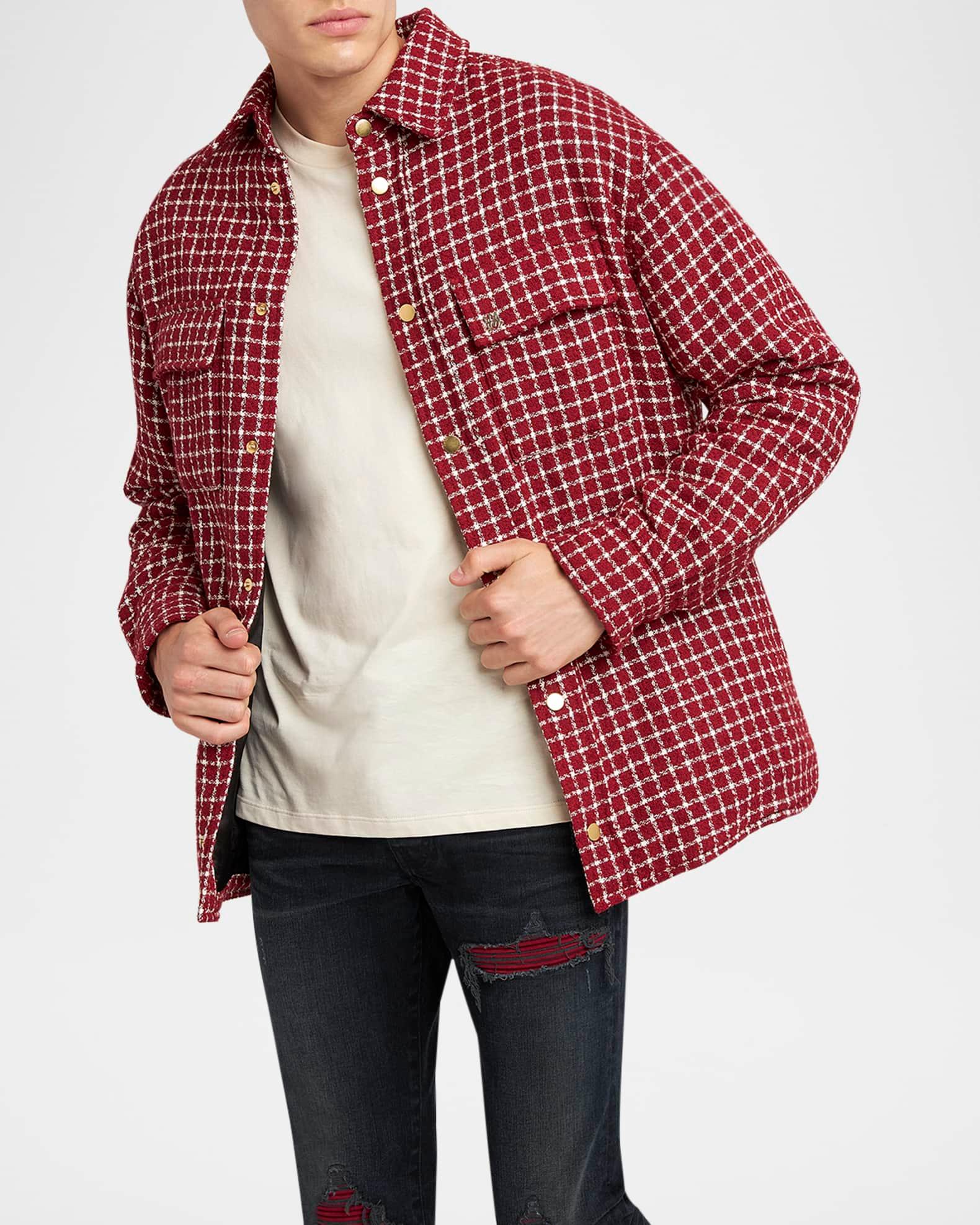 Men's Boucle Padded Overshirt Product Image
