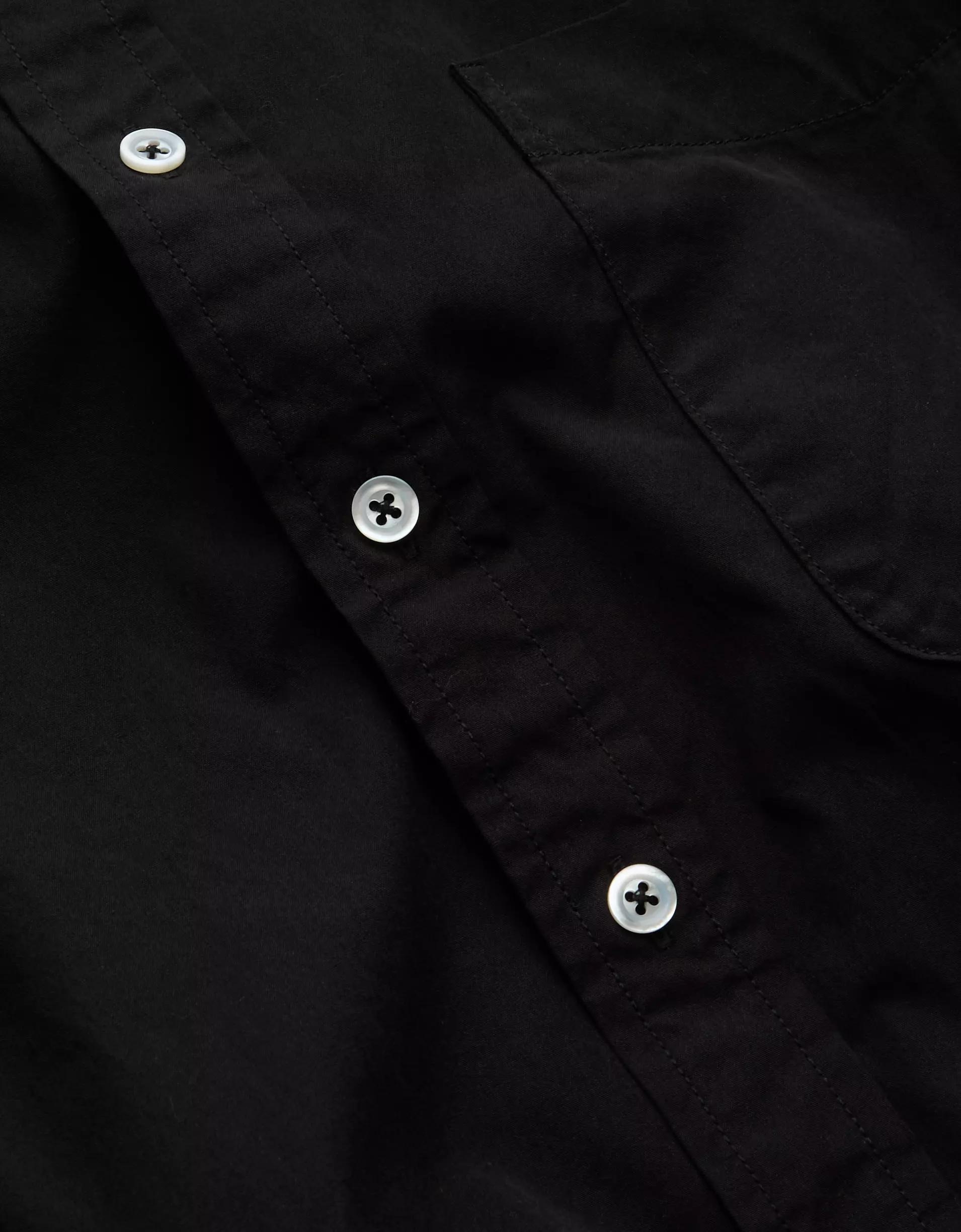 AE77 Premium Poplin Long-Sleeve Button-Up Bubble Shirt Product Image