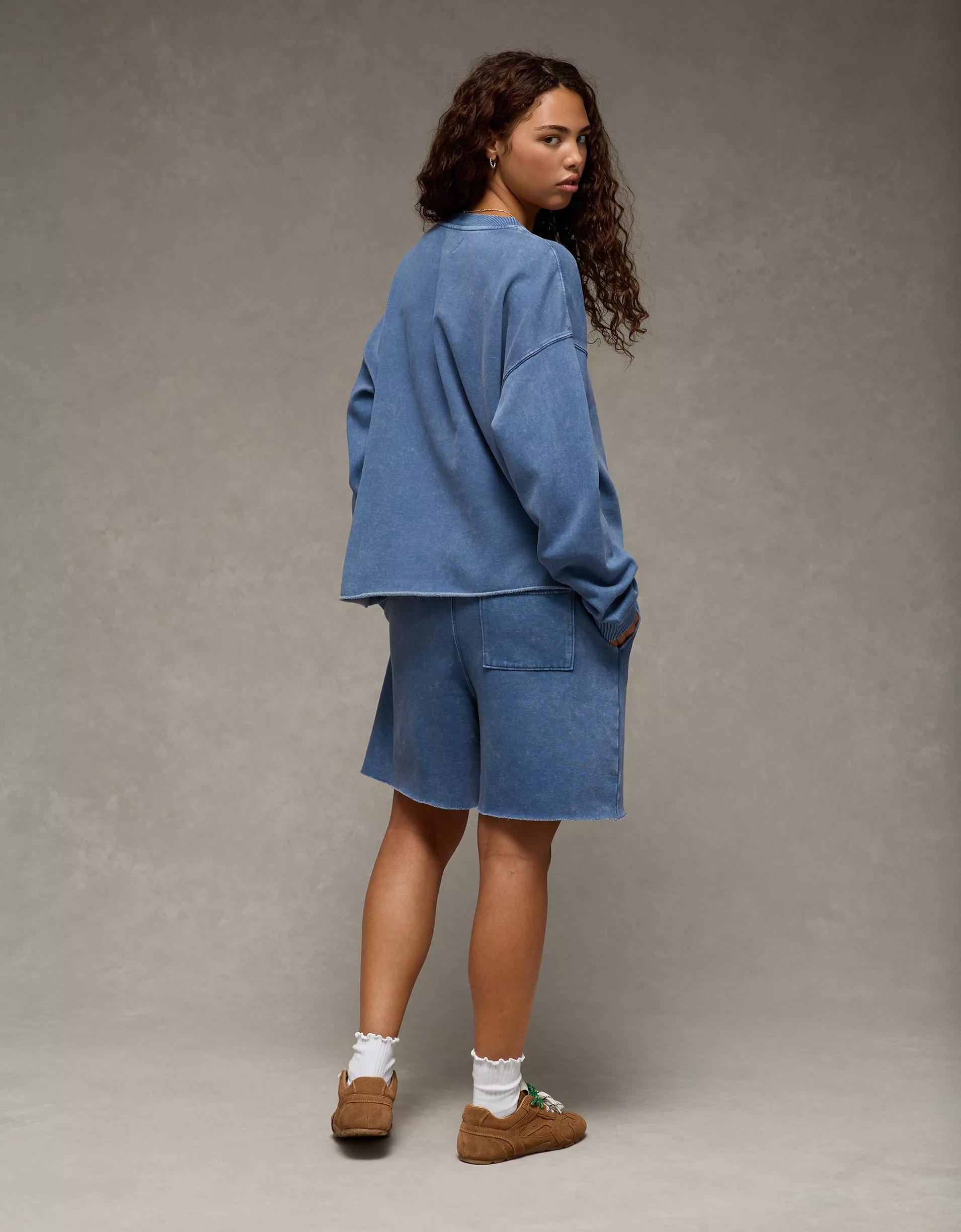 AE Everyday Luxe High-Waisted Sweat Short Product Image