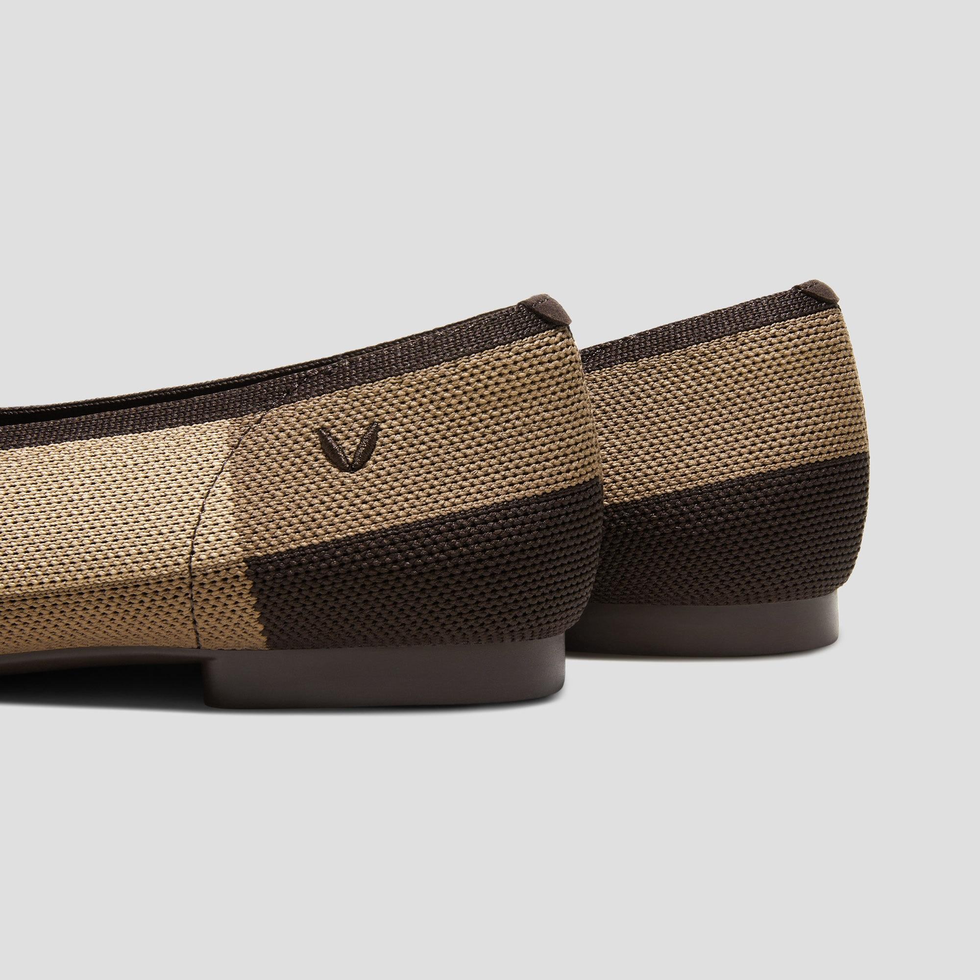 Square-Toe V-Cut Flats (Margot 2.0) Product Image