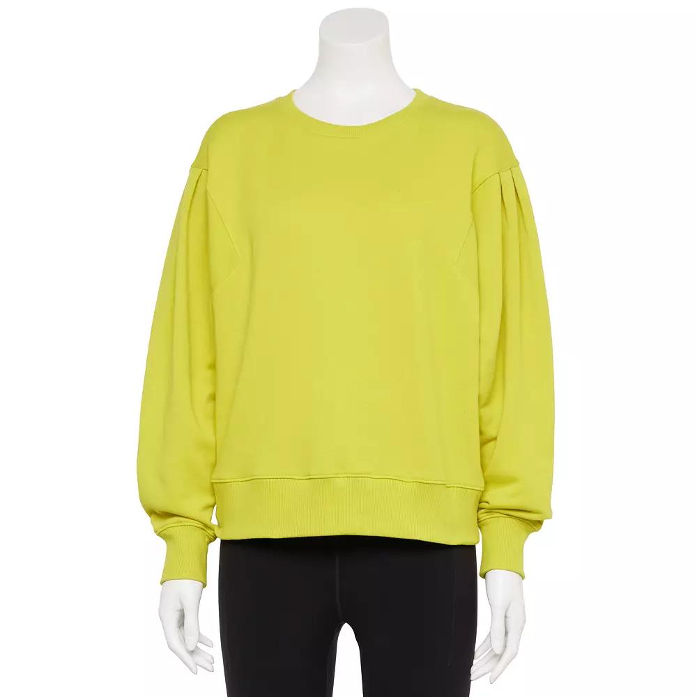 Women's Sonoma Goods For Life® Balloon Sleeve Sweatshirt, Size: Large, Transcend Green Product Image