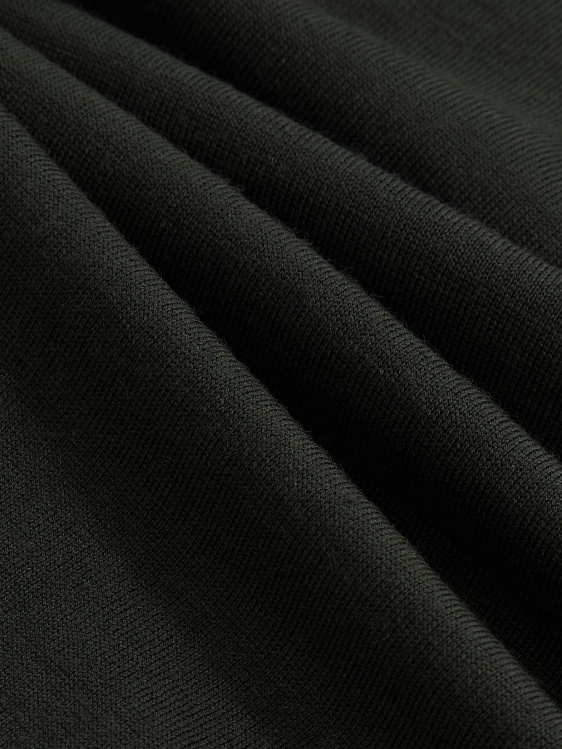 Merino Wool Half-Zip Jumper in Dark Military Green Product Image