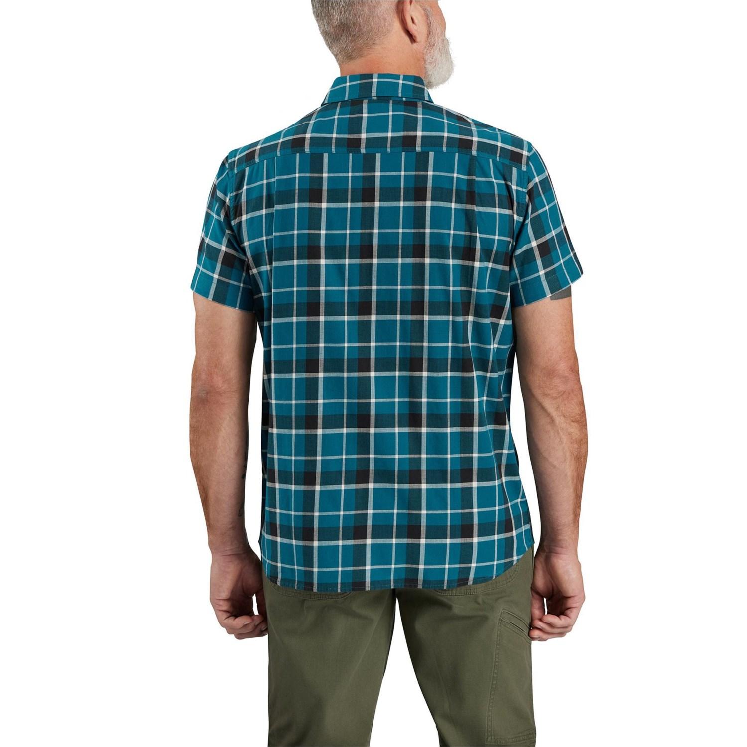 Carhartt 106139 Rugged Flex® Relaxed Fit Plaid Shirt - Short Sleeve Product Image