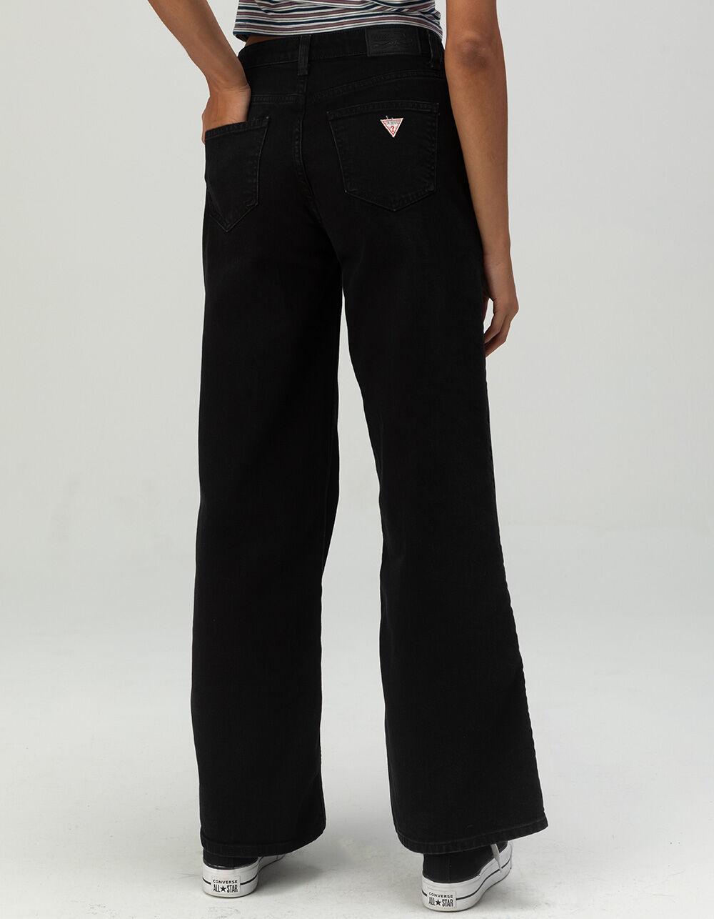 GUESS JEANS G11 Wide Leg Womens Jeans - BLACK DENIM Product Image