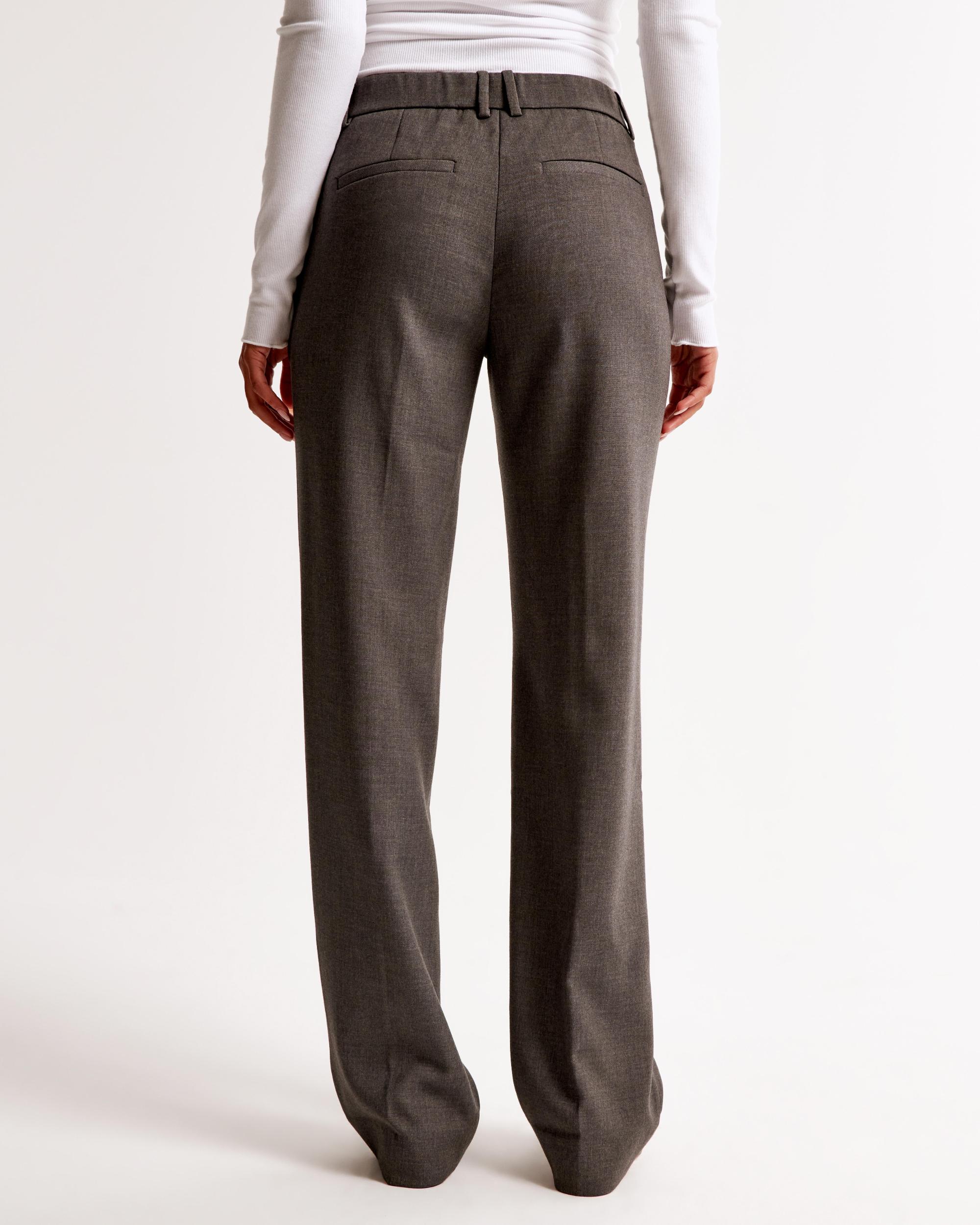 Low Rise Tailored Straight Pant Product Image