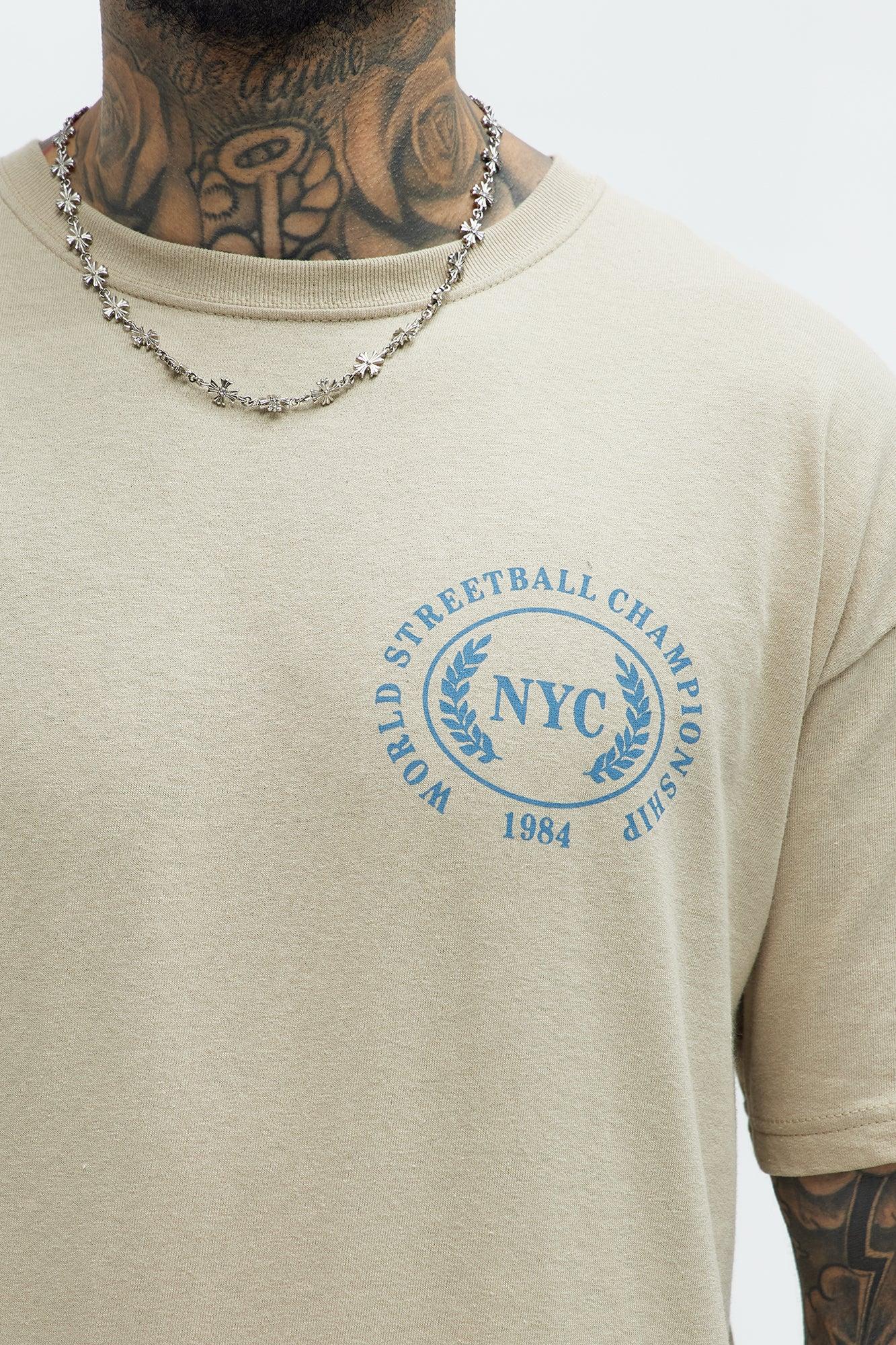 Brooklyn World Streetball 1984 Short Sleeve Tee - Sand Product Image