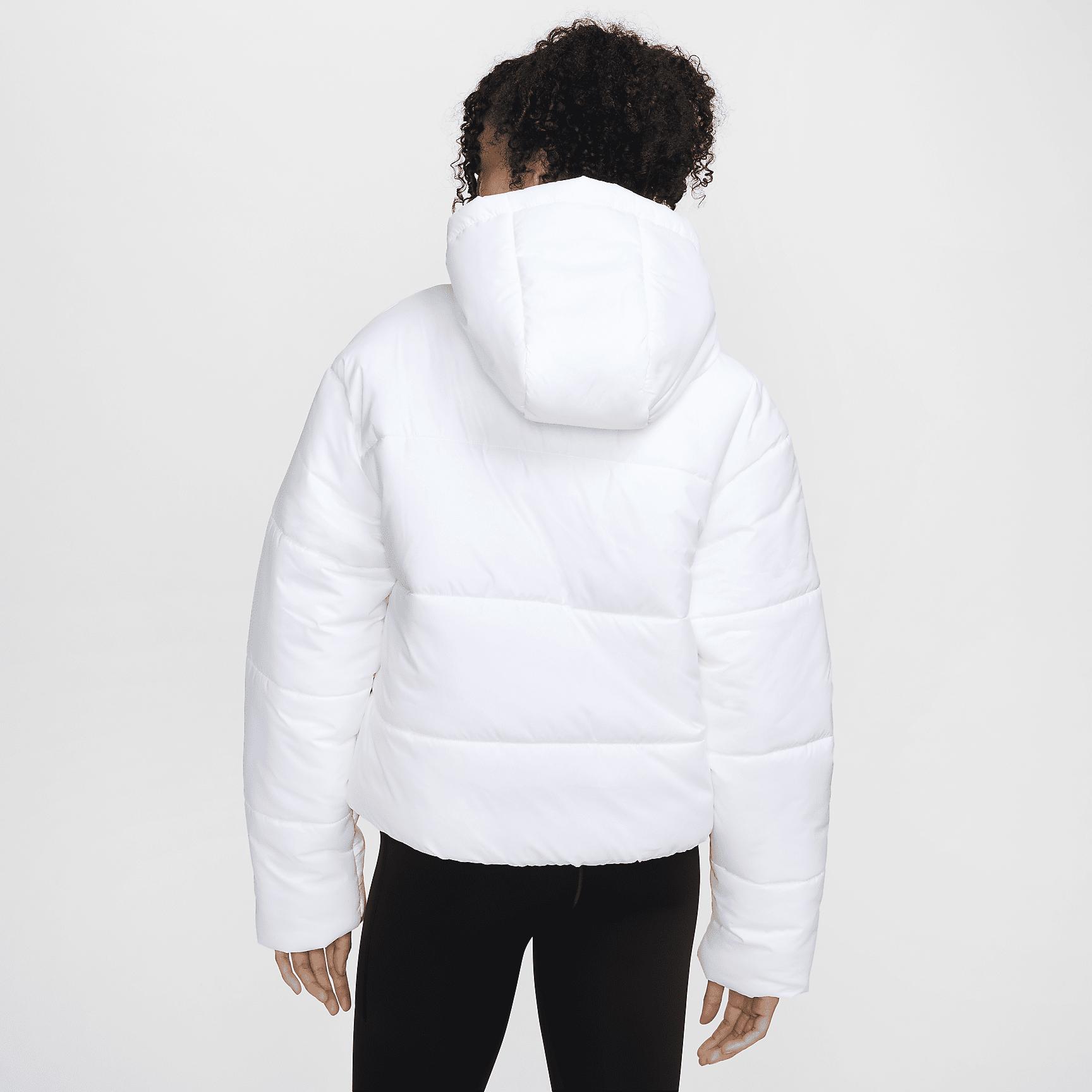 Womens Nike Sportswear Classic Puffer Therma-FIT Loose Hooded Jacket | FZ5899-100 Product Image