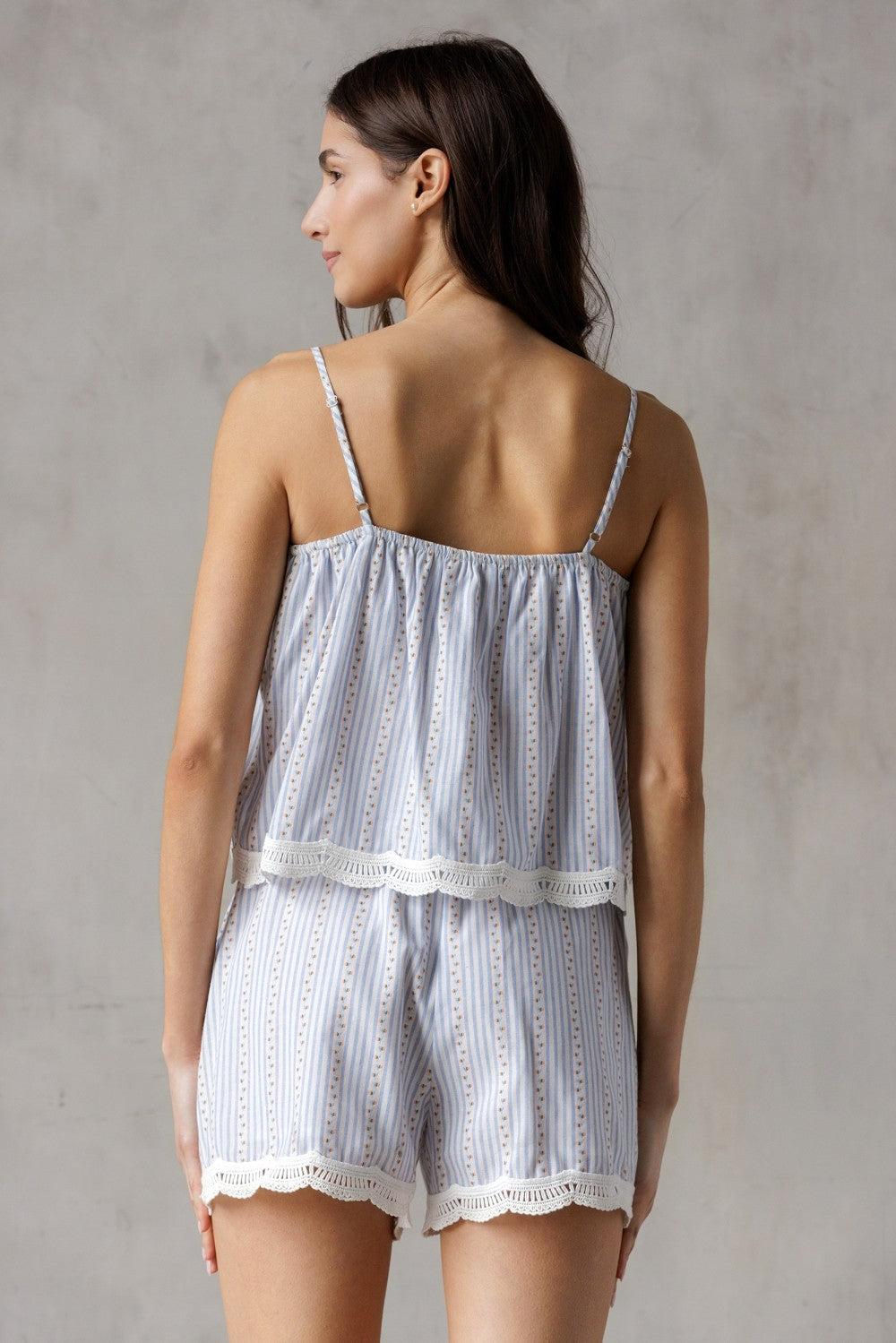 Elani Floral Shorts Blue Product Image