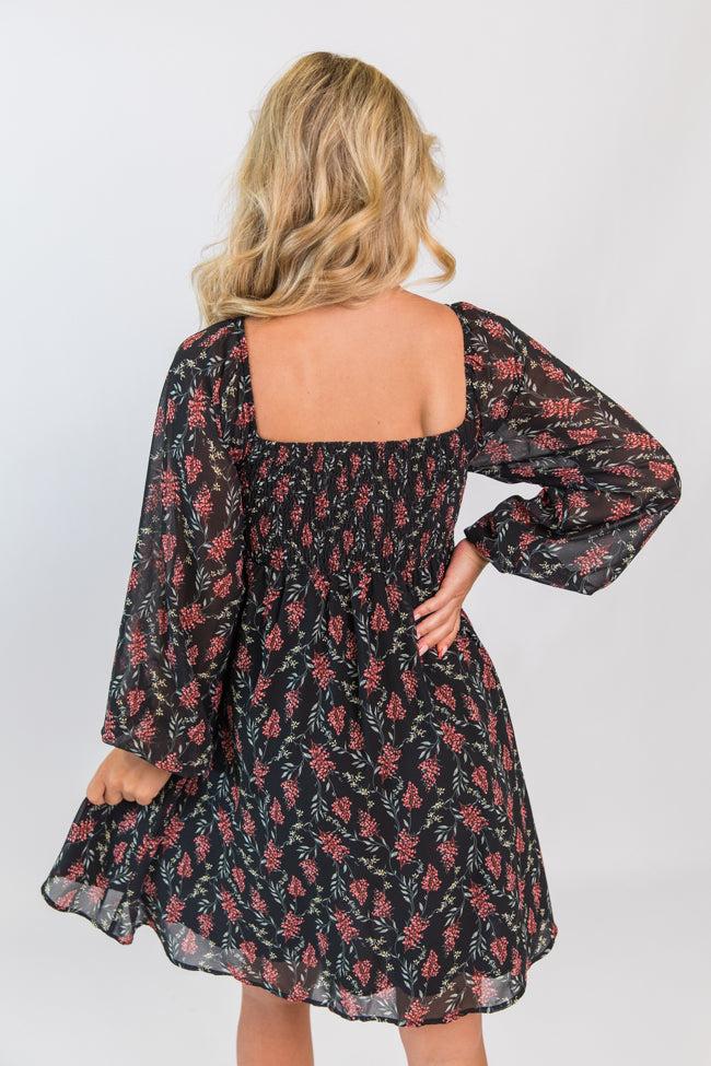 Missing Out Printed Sweetheart Mini Dress FINAL SALE Product Image