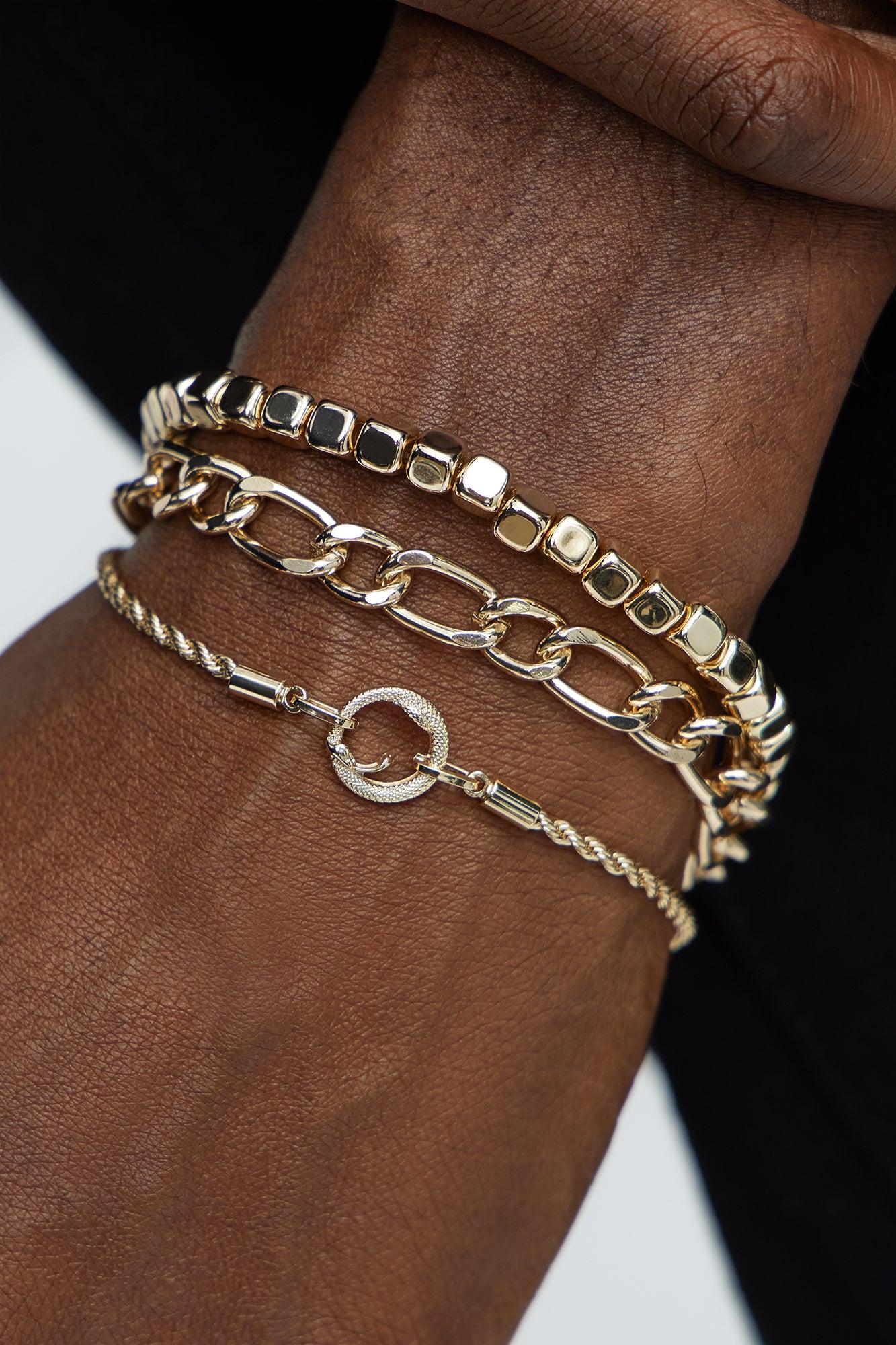 Lattice Bracelet Set - Gold Product Image