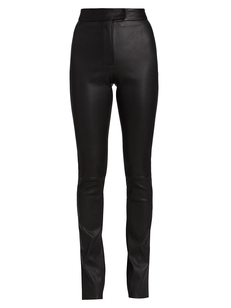 Womens Dawn Skinny Leather Pants Product Image