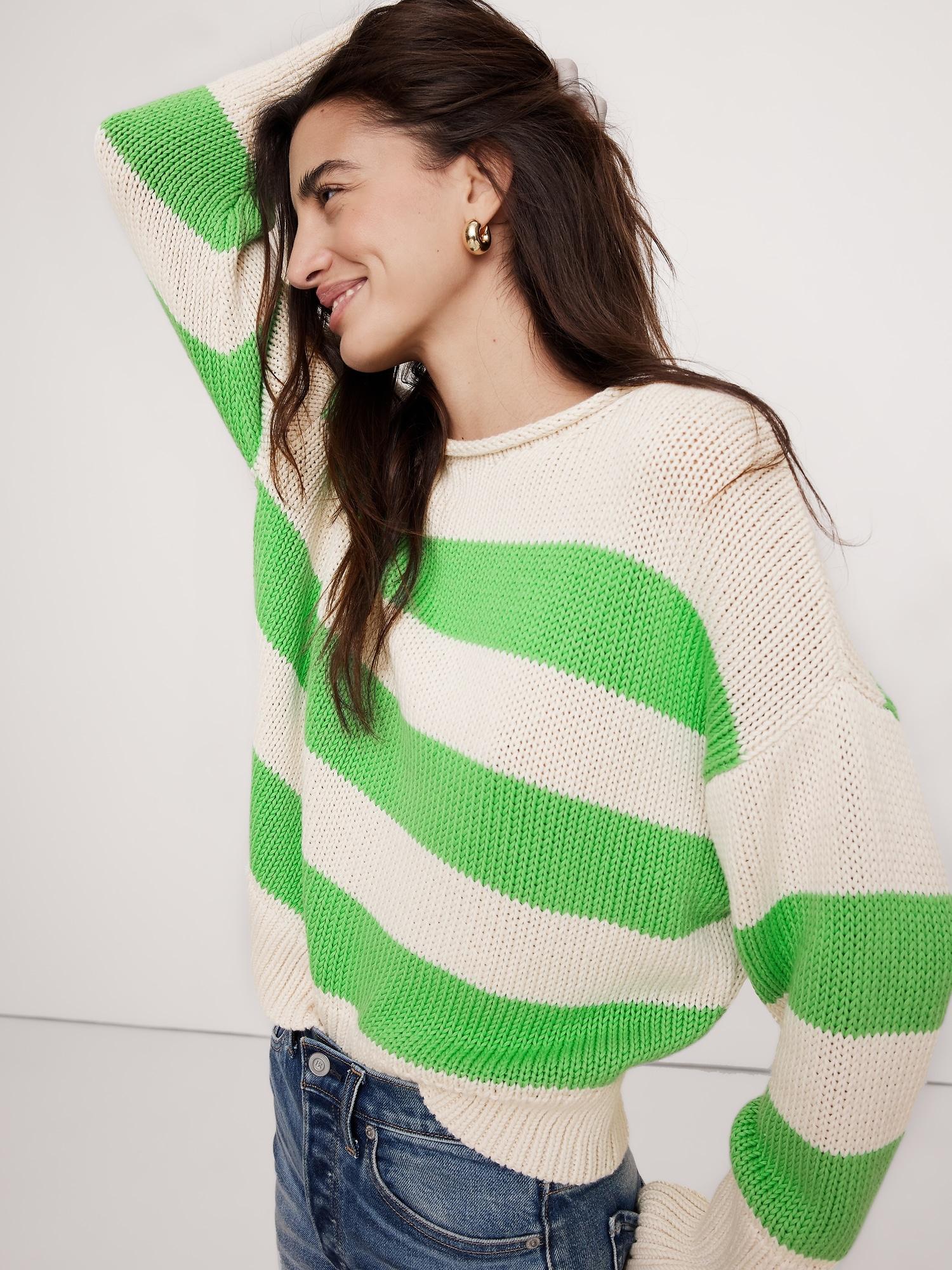 Oversized Cotton Roll-Neck Sweater Product Image
