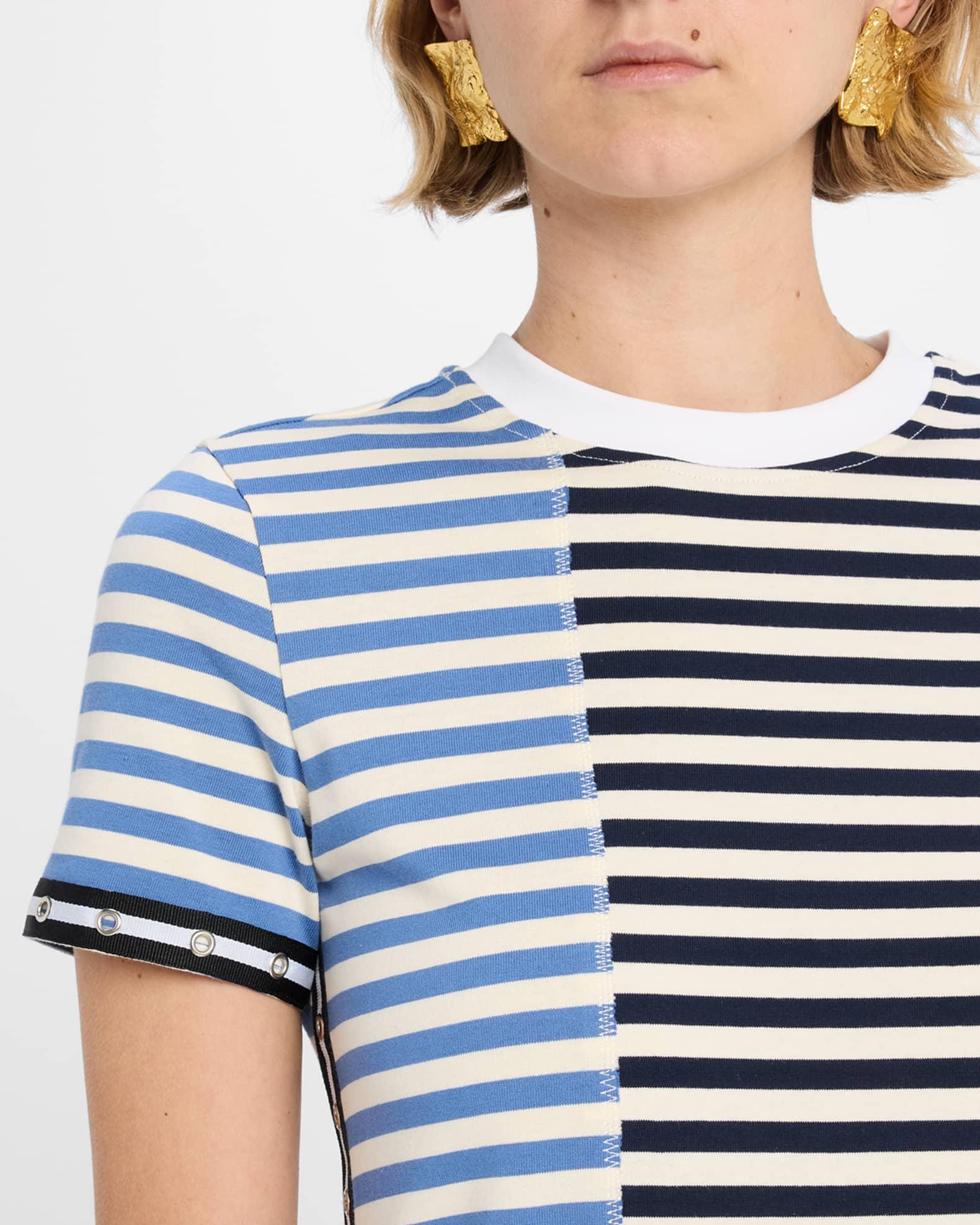 Short-Sleeve Patchwork T-Shirt Dress Product Image