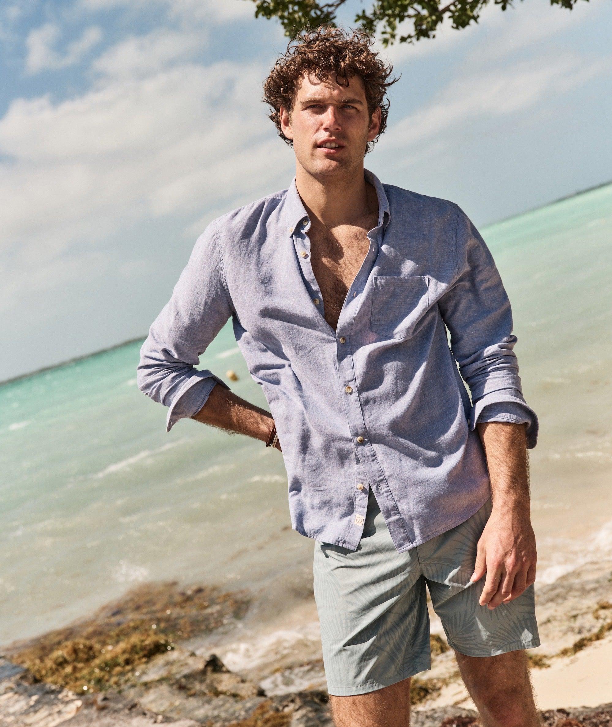 Better-Than-Linen Long Sleeve Shirt Product Image