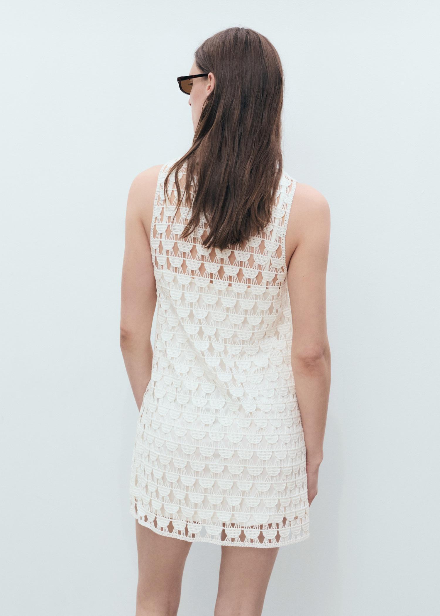 Crochet short dress - Women | MANGO USA Product Image