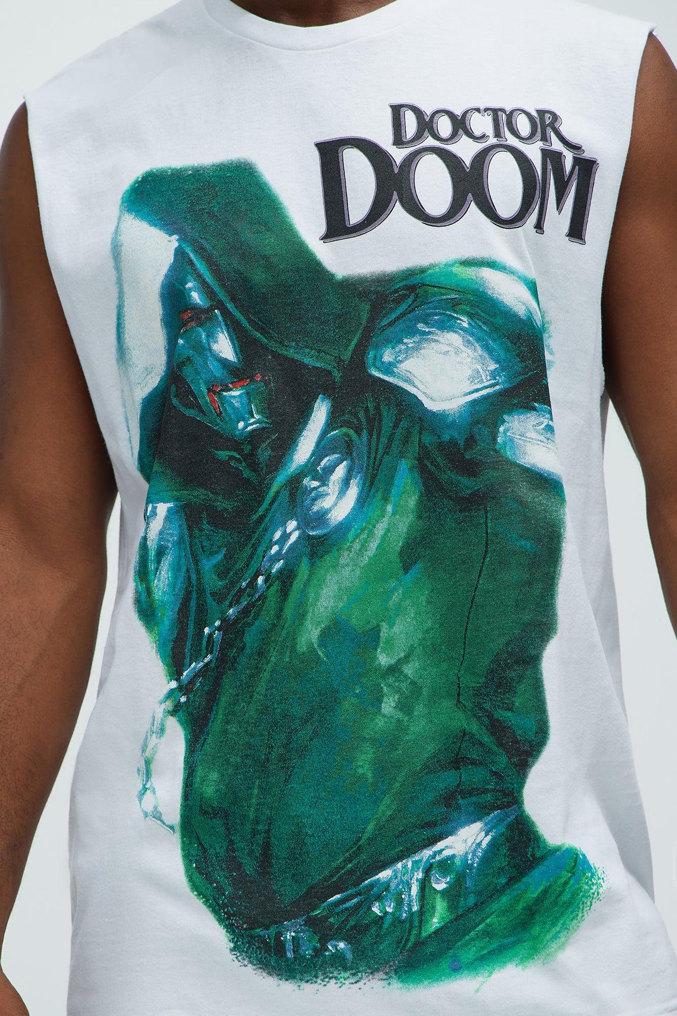 Doctor Doom Sleeveless Tee - White Product Image