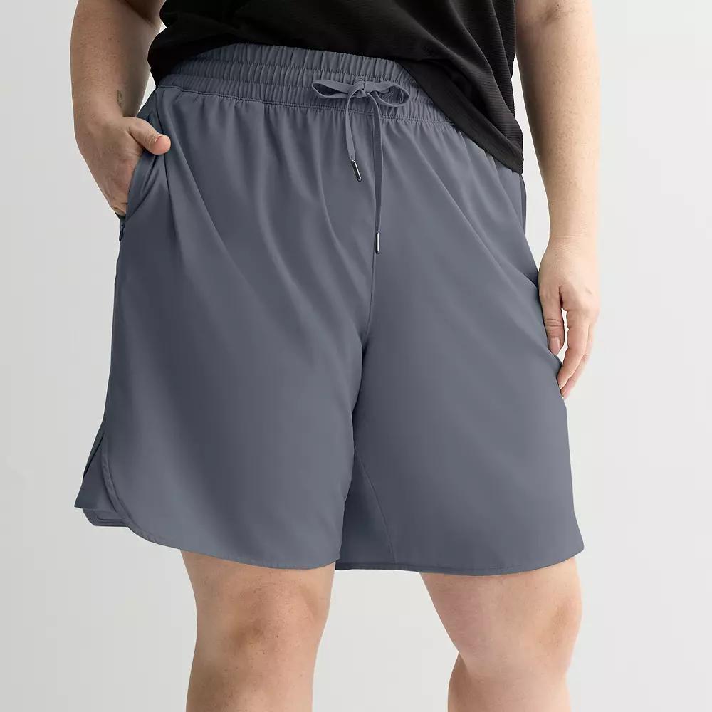 Plus Size Tek Gear® Woven Bermuda Shorts, Women's, Size: 4XL, Heritage Gray Product Image