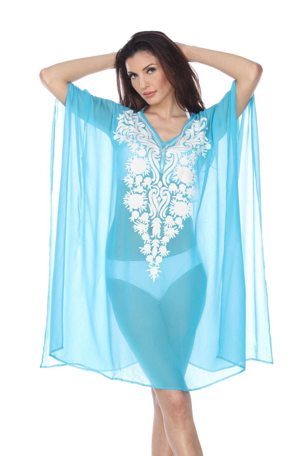 Sheer Embroidered Cover-Up Product Image