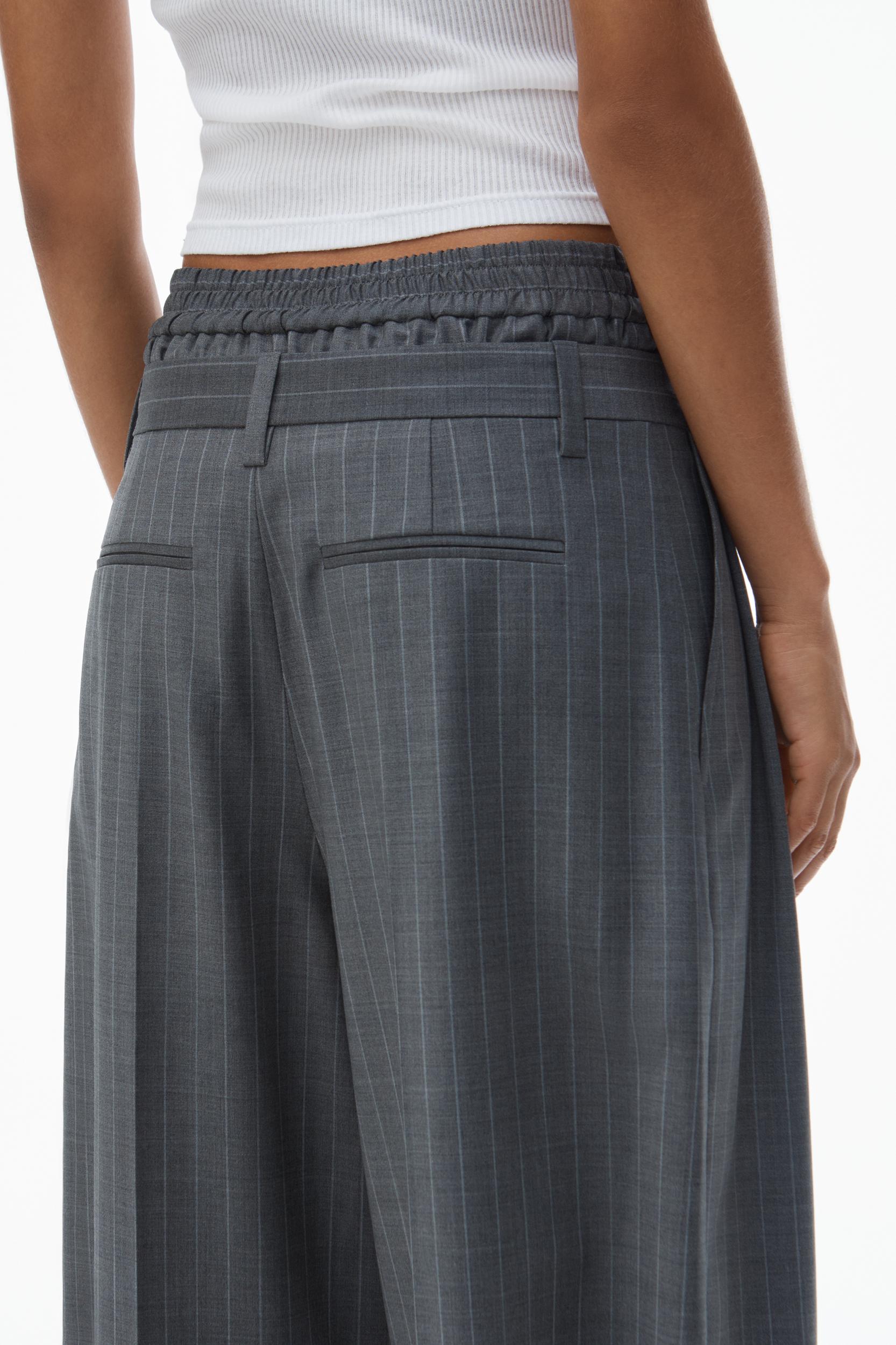 Pre-styled Pleated Trouser With Boxer Waistband Product Image