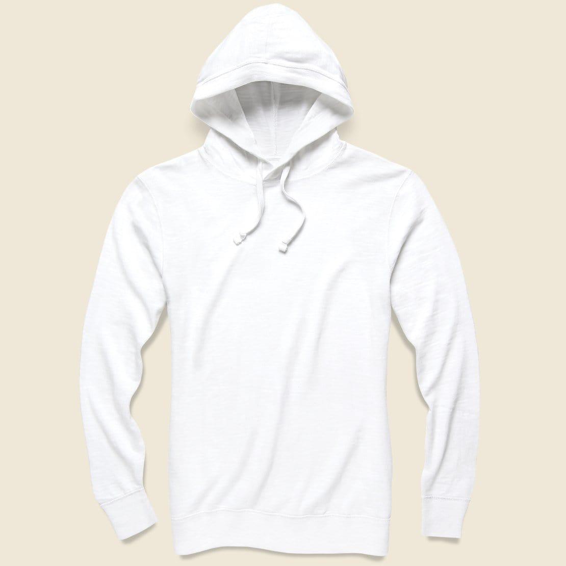 Slub Cotton Hoodie - White Product Image