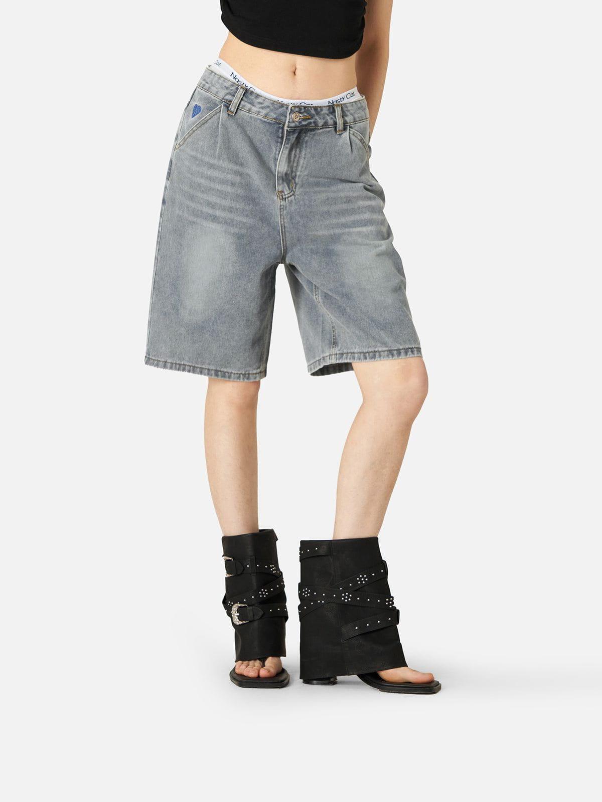 Aelfric Eden Washed Wrinkle Jorts Product Image