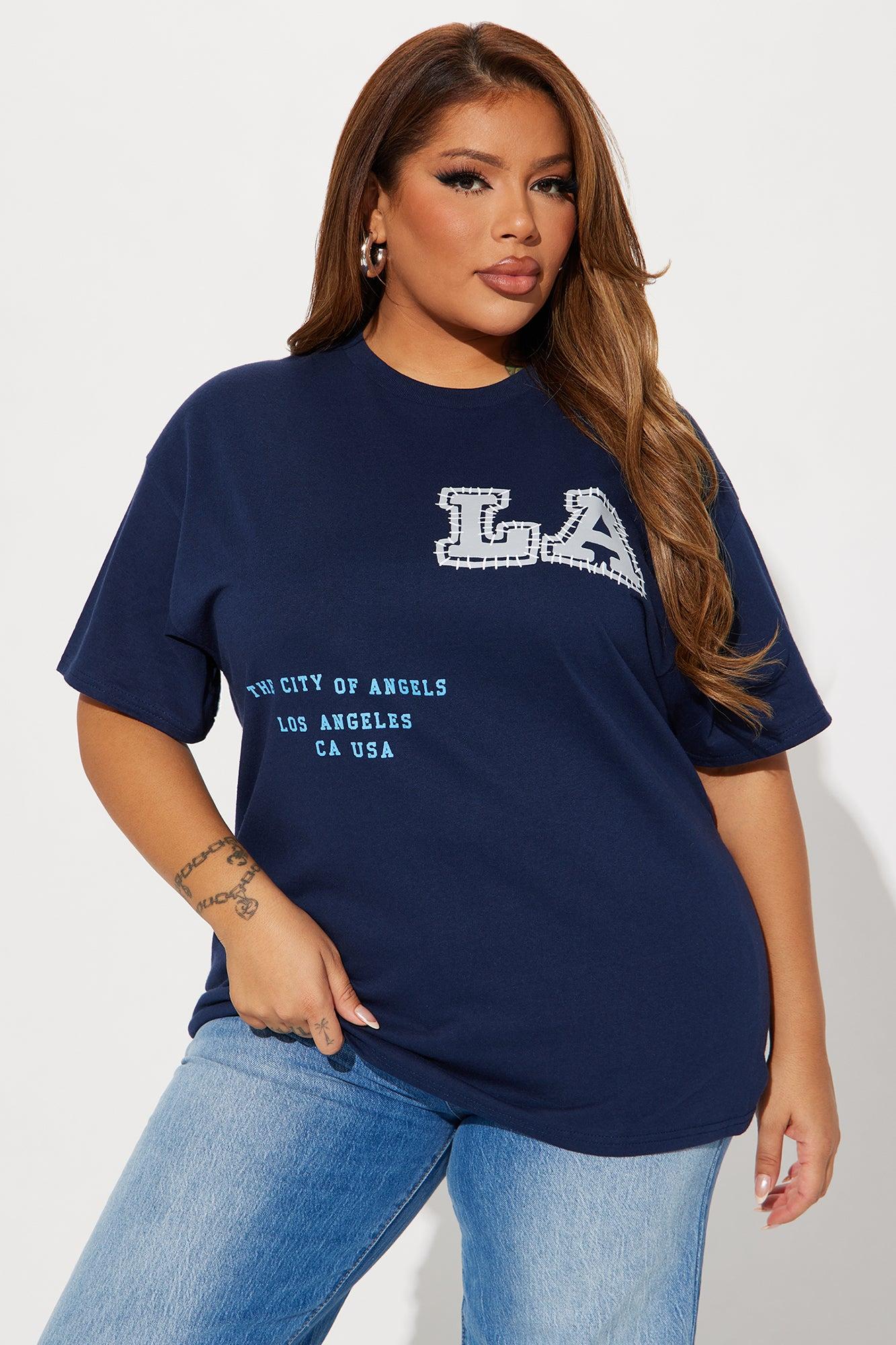 LA Stitched On Me Tee - Navy Product Image