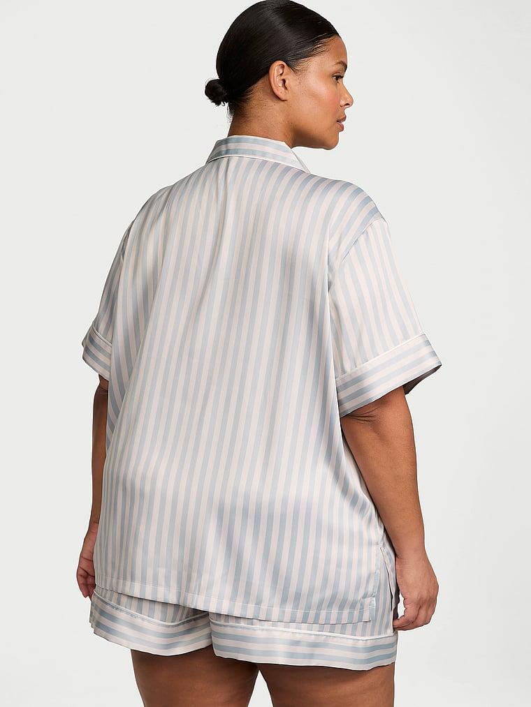 Glazed Satin Short Pajama Set Product Image