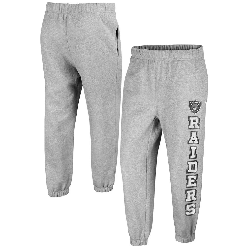 Women's '47 Gray Las Vegas Raiders Double Pro Harper Jogger Sweatpants,  Product Image