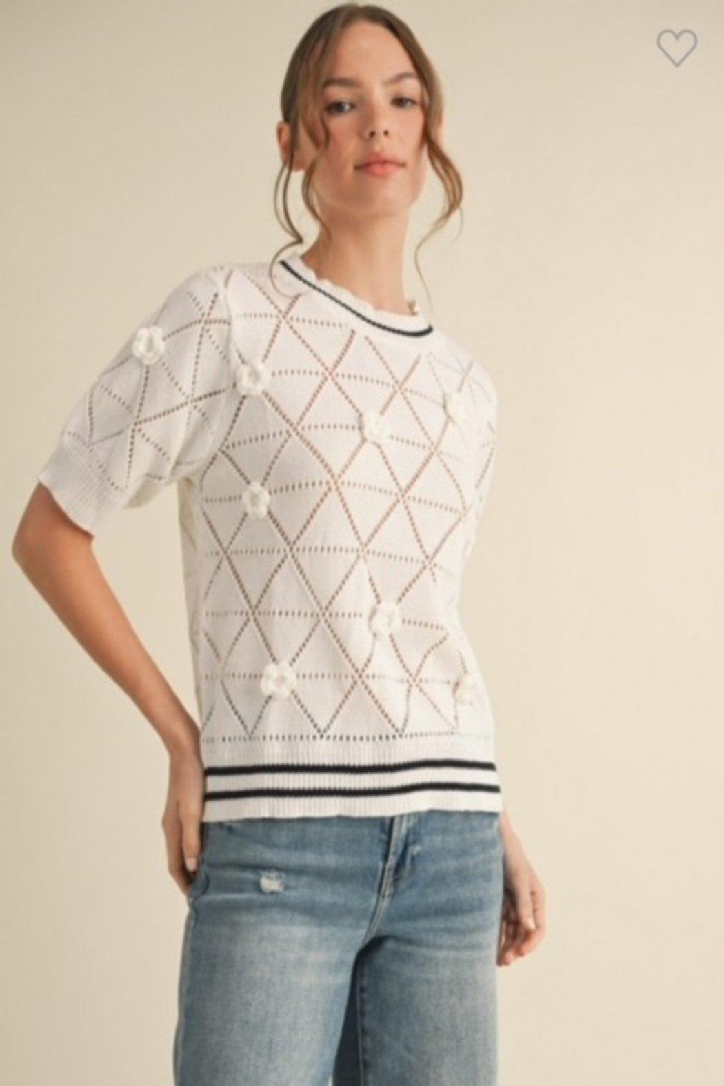 Crochet Roses Top Product Image