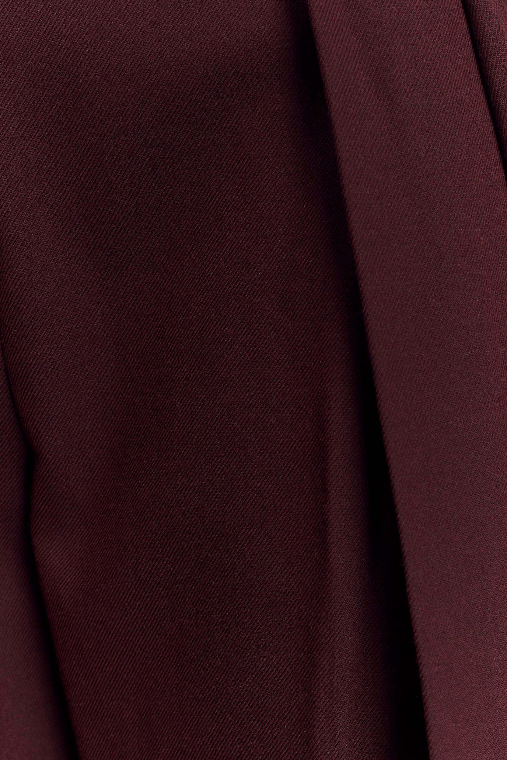 Penelope Pleated High Waisted Pants - Mahogany Product Image