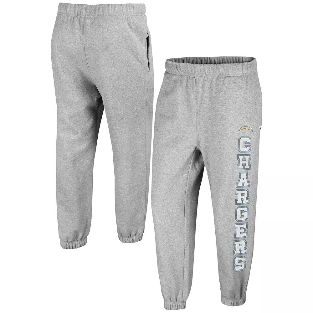 Women's '47 Gray Los Angeles Chargers Double Pro Harper Jogger Sweatpants,  Product Image