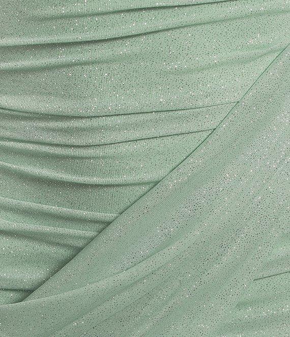 Jump Long Sleeve Square Neck Ruched Drape Detail Dress Product Image