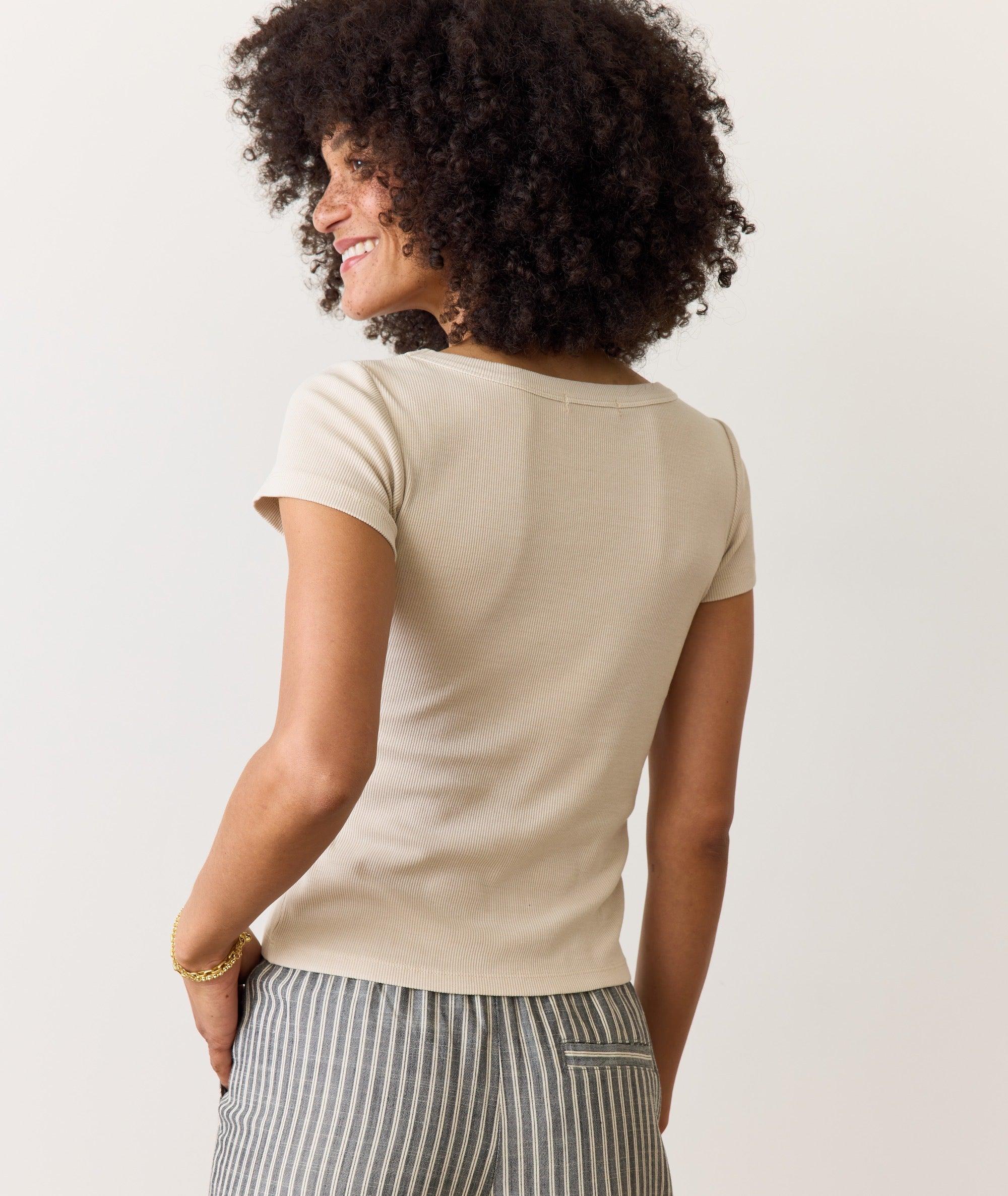 Lexi Rib Sun-In Scoop Tee Product Image