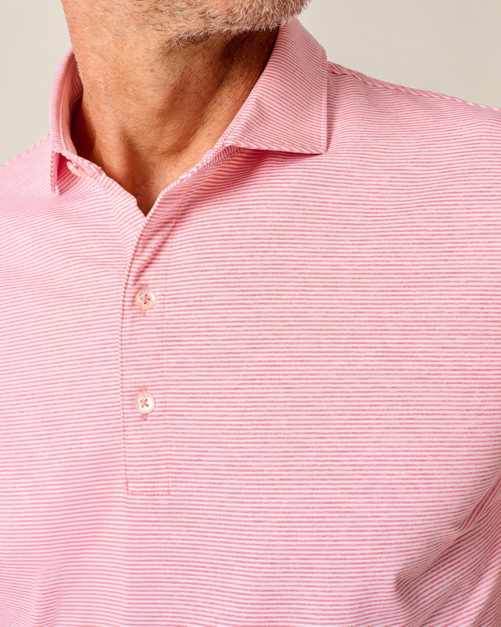 PerryGolf Performance Jersey Polo - Lyndonn Stripe Product Image