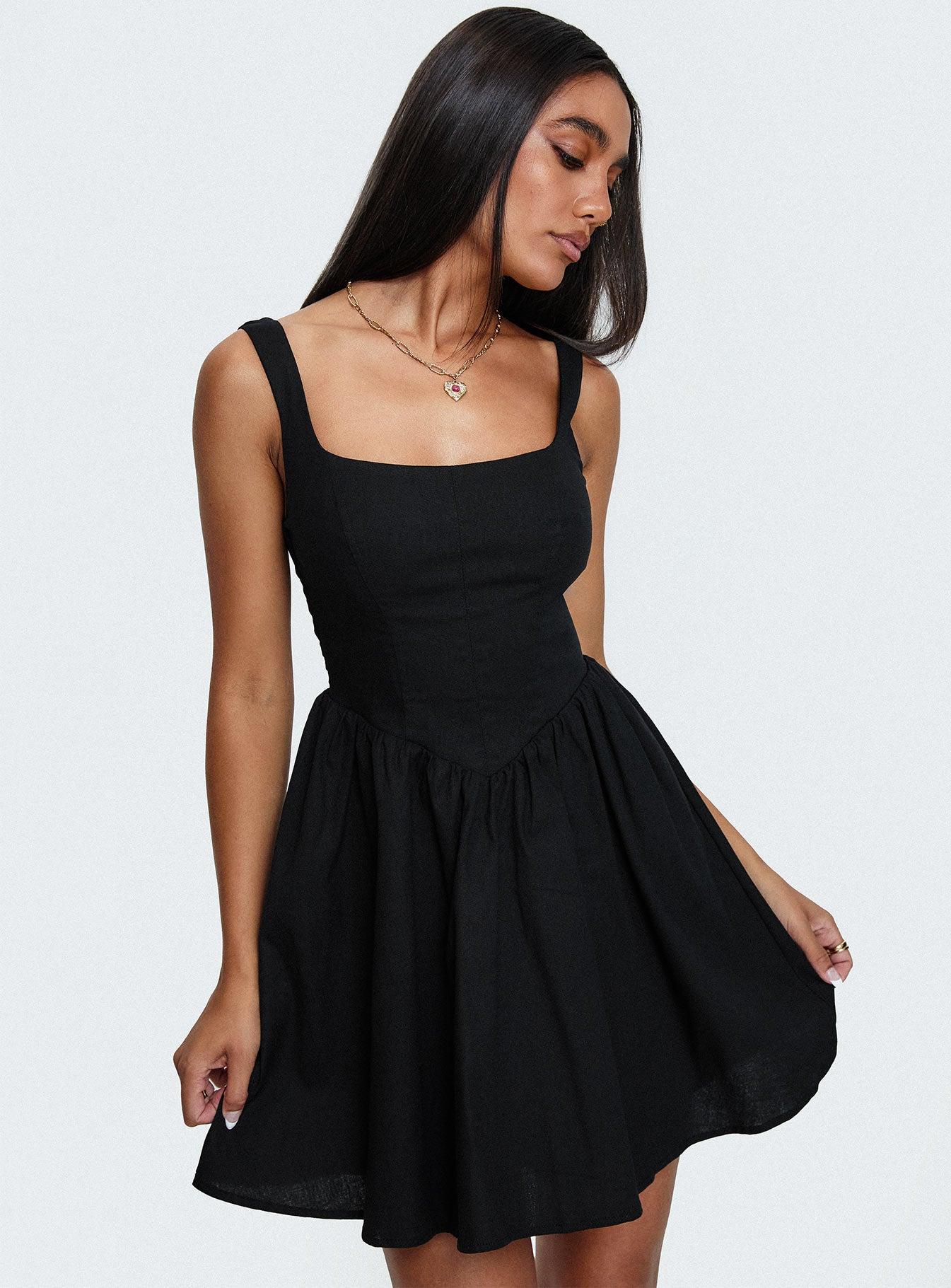 Martie Mini Dress Black Product Image
