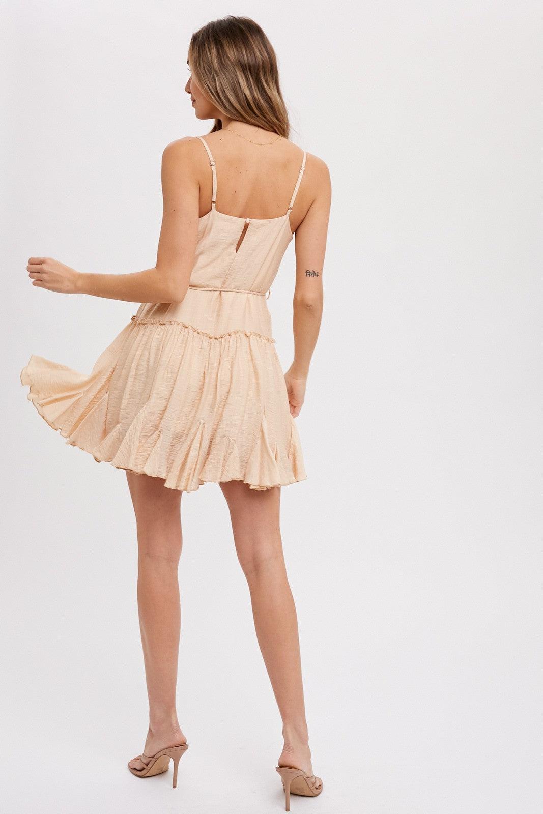 Swing Dress Scoop Neck Adjustable Straps Product Image