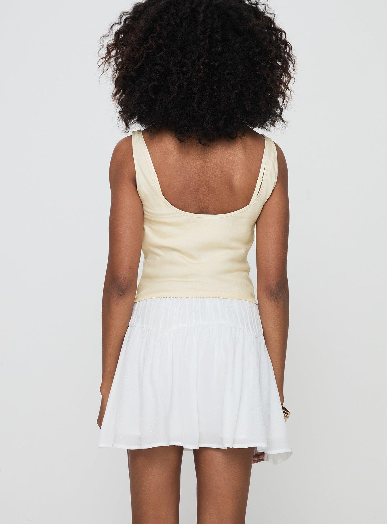Cherry On Top Mini Skirt White Product Image