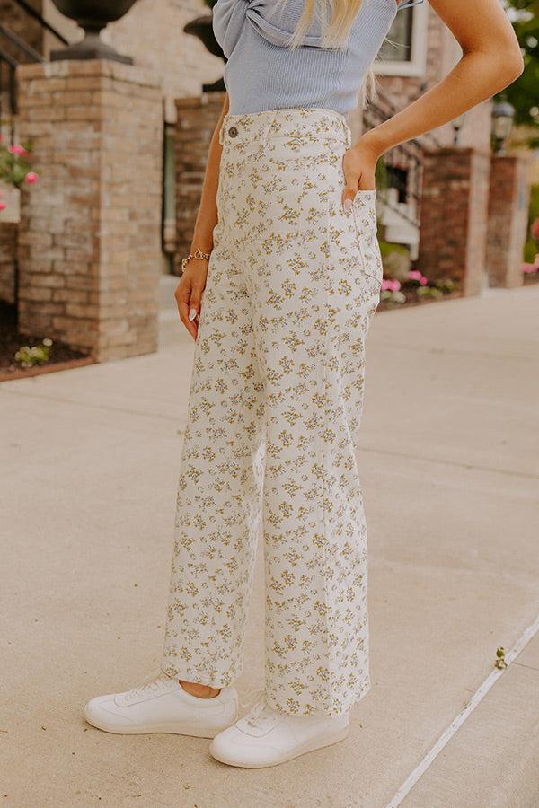 The Lilly High Waist Floral Pants Product Image