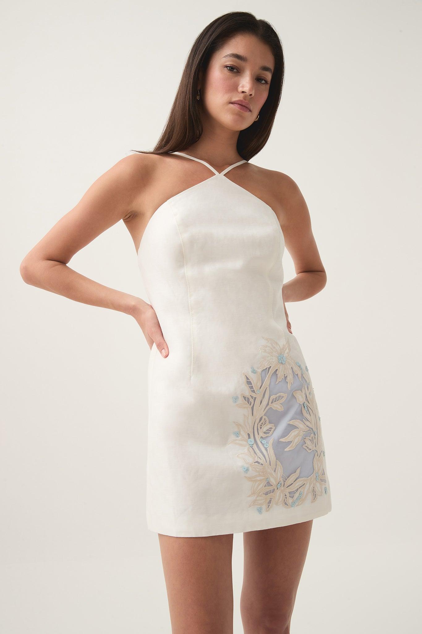 Mirrors Embroidered Mini Dress Product Image