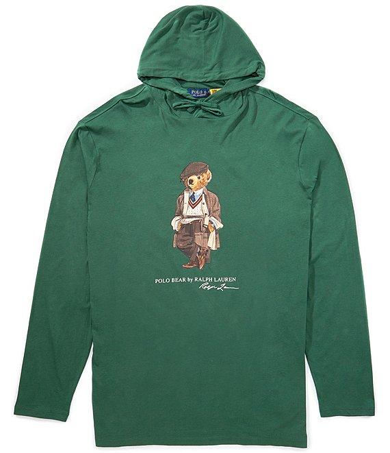 Polo Ralph Lauren Big & Tall Polo Bear Graphic Long Sleeve Hoodie T-Shirt Product Image