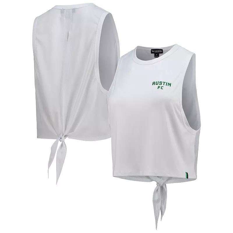 Women's The Wild Collective White Austin FC Twist Back Tank Top, Size: XL, Afc White Product Image