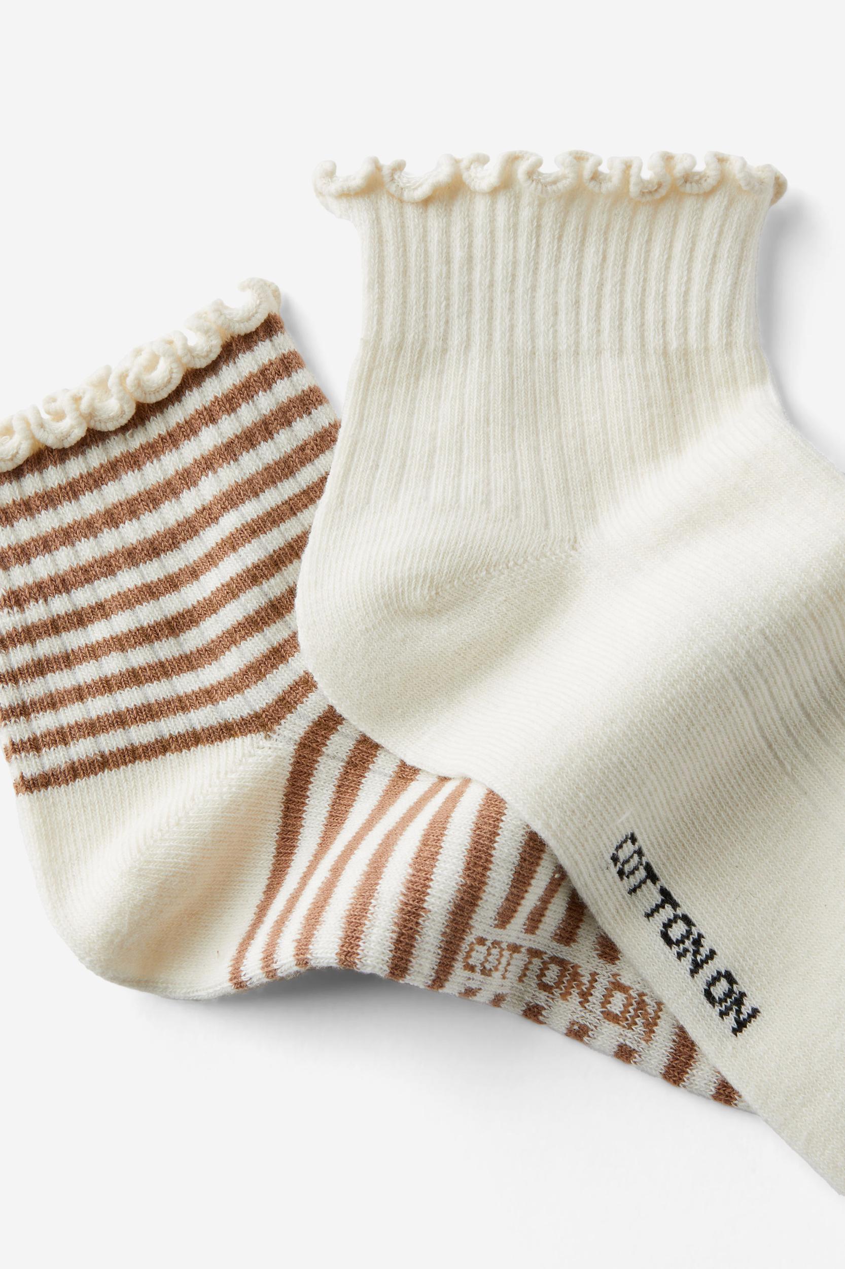 The Perfect Pair Frill Rib Ankle 2Pk Product Image